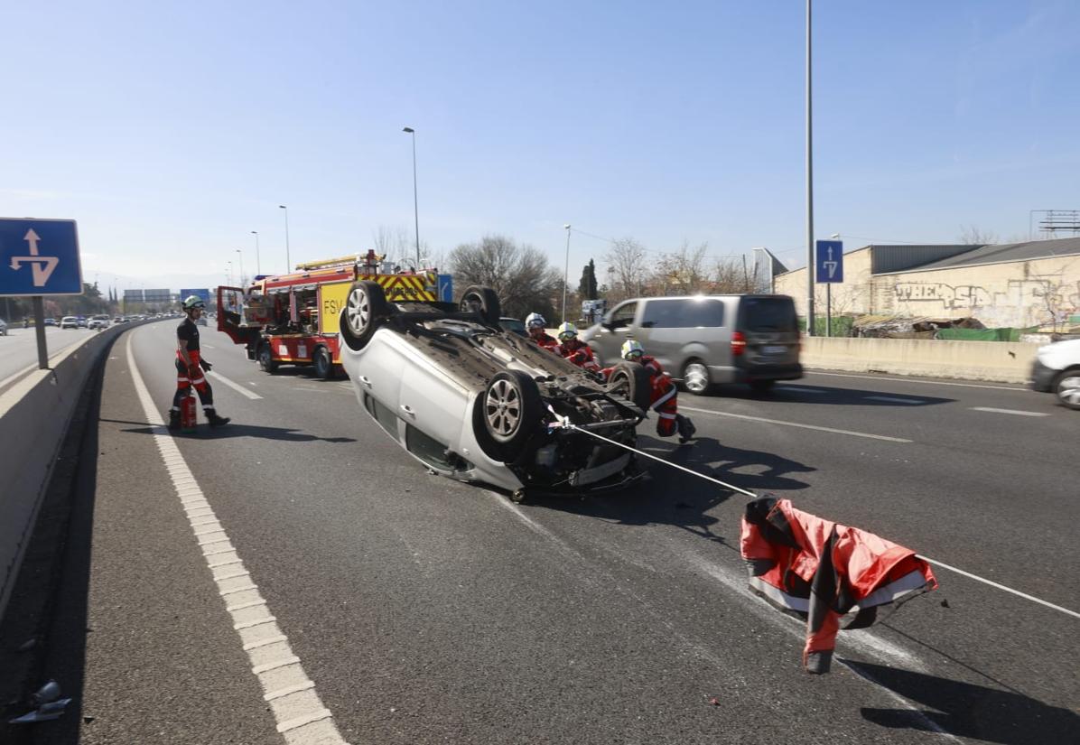 Espectaculares Im Genes De Un Accidente En La Autov A De Granada Ideal